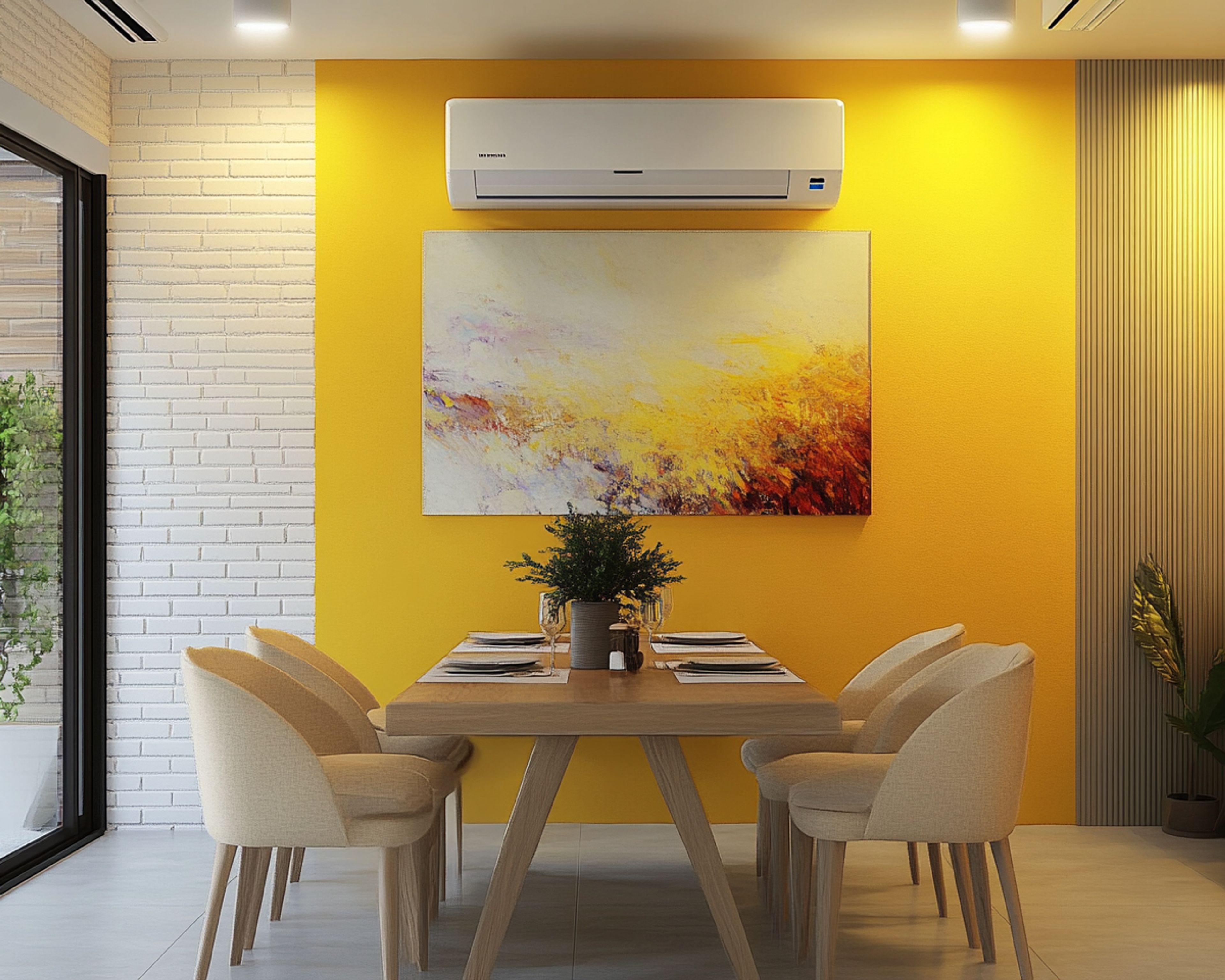 Modern Dining Room Design with Wood Furniture