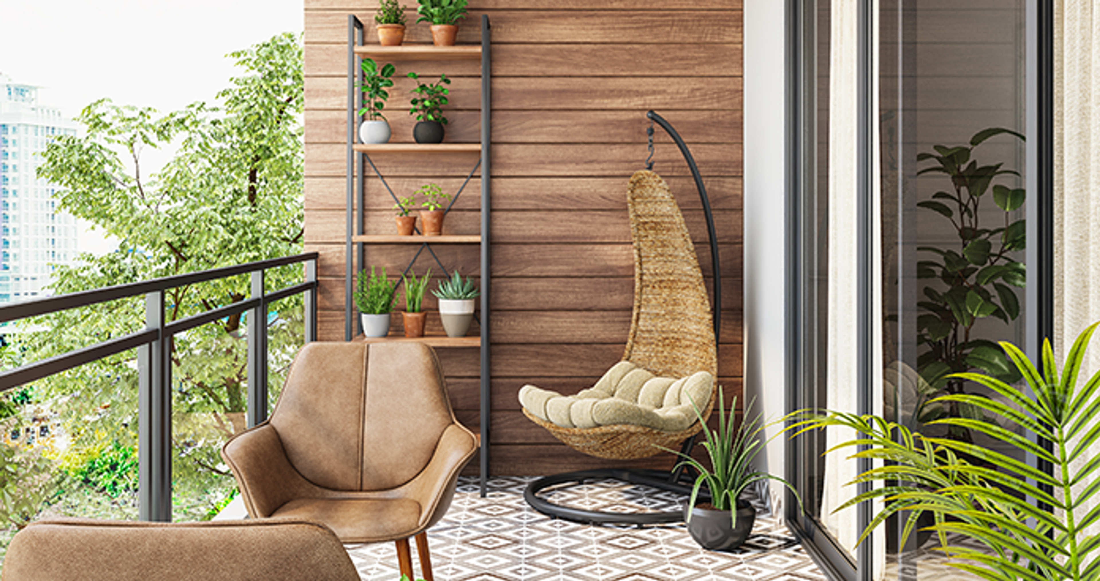 Balcony Designs images - Livspace