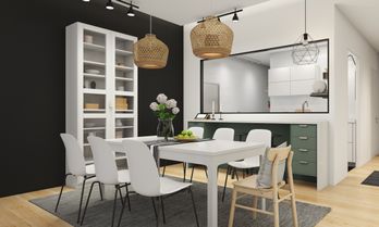 Dining Room with Breakfast Counter