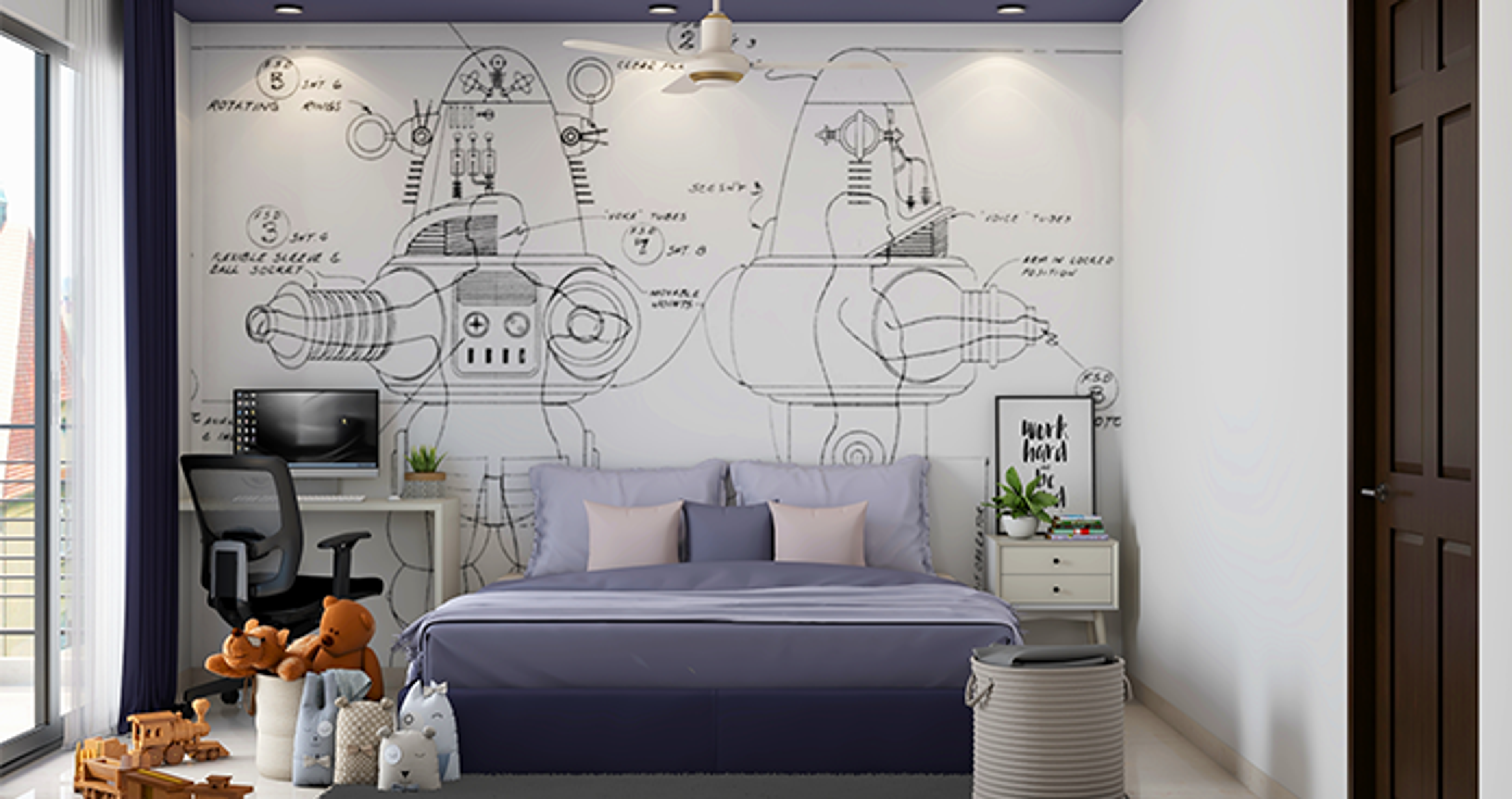 Kid's Bedroom Designs images - Livspace