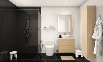 Spacious and Stylish Bathroom